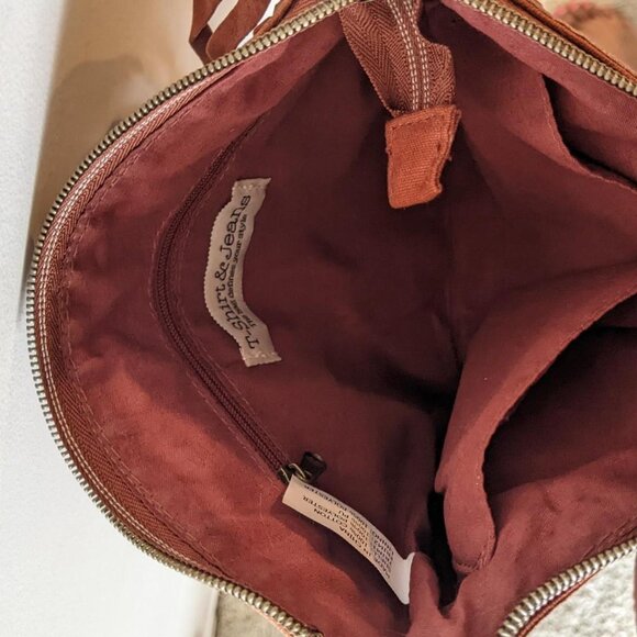 Deep Orange Rust Color Boho Fringe Crossbody Bag - Picture 6 of 8